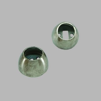 muursteun in de dag gordijnroede 20 mm kleur oud zilver