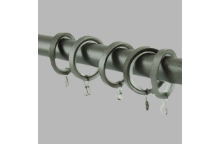 flat ring curtain rods 20 mm anthracite 35-38 mm 6 pcs