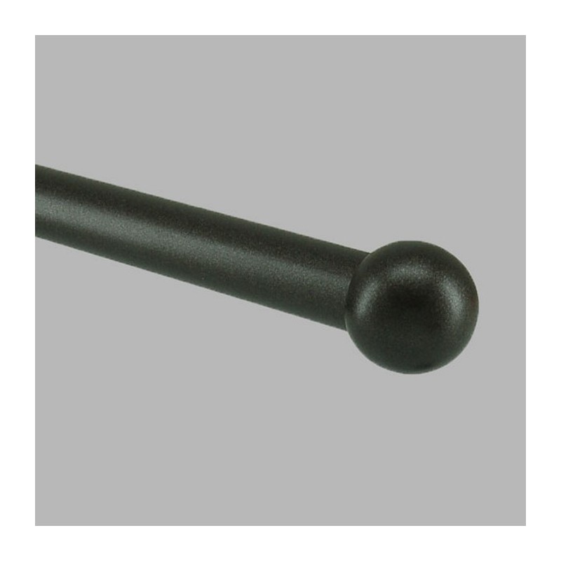 eindknoppen bol gordijnroede 20 mm kleur antraciet 2 stks