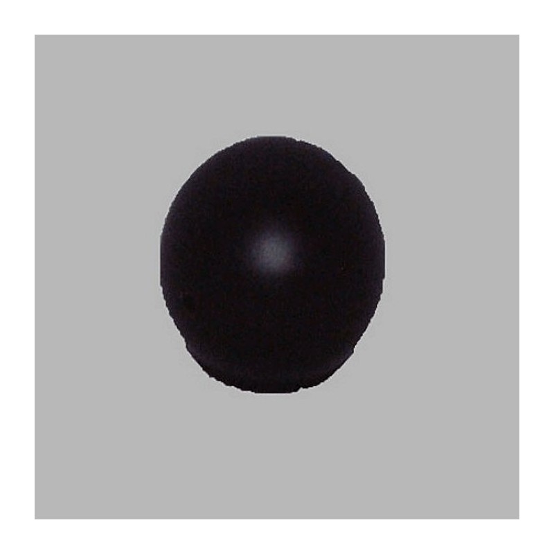 eindknoppen bola gordijnroede 20 mm kleur zwart 2 stks