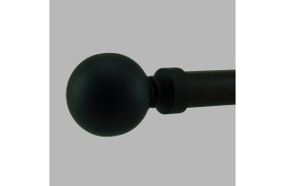 end button bol curtain rod 20 mm color black 2 pcs