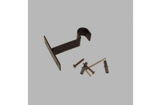 wall mount bracket curtain rods 20 mm color black length 9 cm per piece