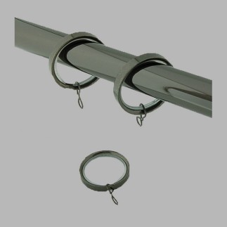 flat ring curtain rods 20 mm color black nickel 10 pcs