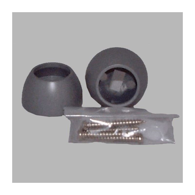 wall mount brackets curtain rods 20 mm color grey