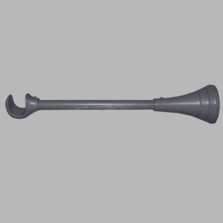 supports extensibles tringle à rideau L 11-22cm gris 1 pcs