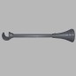 steun uitschuifbaar gordijnroede 20 mm L 11-22 cm zilver 1 st