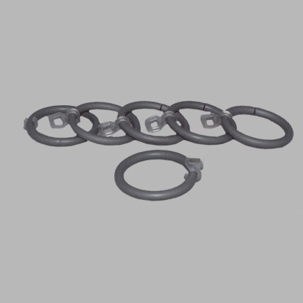 gordijnroede 20 mm ring color grey 35-40 mm 6 pcs