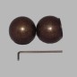finial bola antique curtain rod 20mm 2 pcs