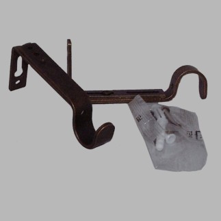 supports extensibles tringle à rideau 20mm antique L 9-14cm par 2  pièce