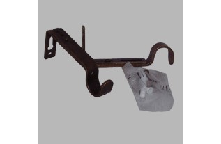 brackets extendable curtain rod 20 mm antique L 9-14 cm per 2 piece