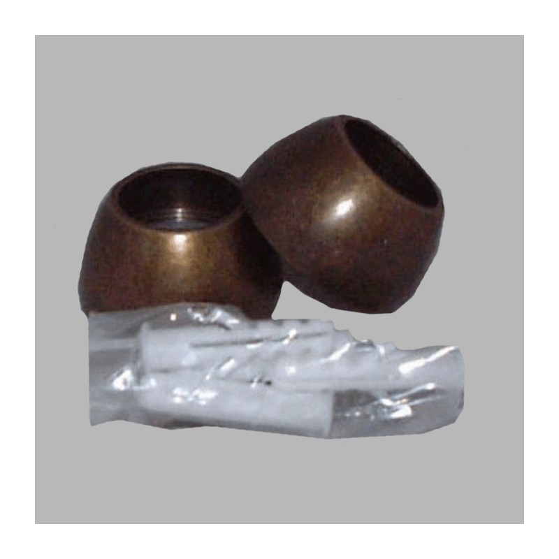 support à l’intérieur tringle à rideau 20 mm antique par 2 pièce