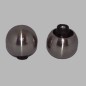 embouts bol tringle à rideau 20mm couleur nickel brossé 2 pcs
