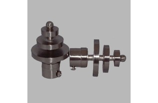 finial pyramide curtain rods 20 mm color brushed nickel 2 pcs