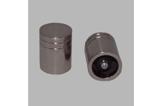 finial cylinder 20mm color color brushed nickel 2 pcs