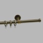 curtain rod 20 mm brass 180 cm long