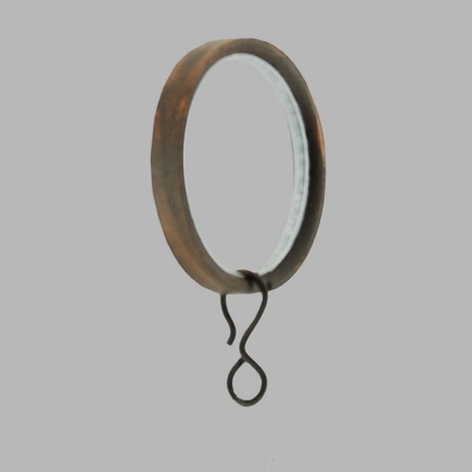 anneaux de tringle à rideau 20 mm romana rouille 10 pcs