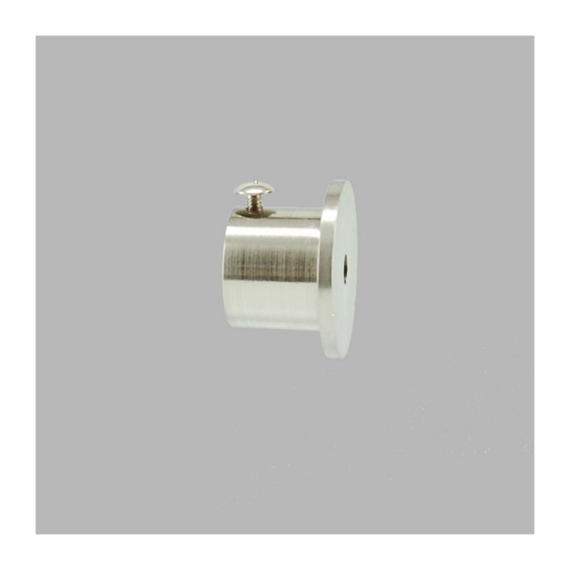 support tringle à rideaux 20 mm couleur nickel brossé 2 pcs