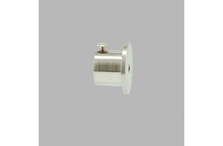 support tringle à rideaux 20 mm couleur nickel brossé 2 pcs