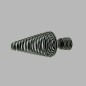 embout point spirale anthracite tringle à rideau 20 mm L 12 cm