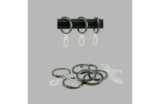 curtain rods 20 mm ring anthracite 25 mm 10 pcs