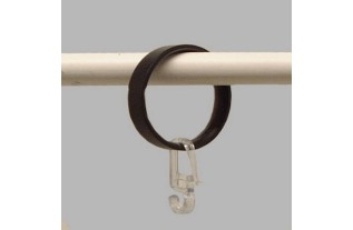 anneaux de tringle à rideau 20 mm plat noir 35 - 38 mm 10 pcs