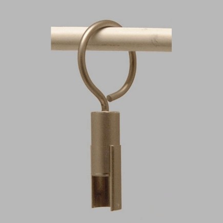 Curtain rods 20 mm ring with clip stainless steel mat 35 mm length 9 cm