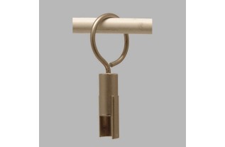 Curtain rods 20 mm ring with clip stainless steel mat 35 mm length 9 cm