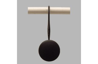 gordijnroede ring met ronde clip 2 stuks zwart 30 mm lengte 10 cm