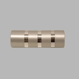 finial cylinder curtain rods 20 mm color silver and chrome