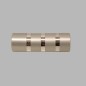 finial cylinder curtain rods 20 mm color silver and chrome
