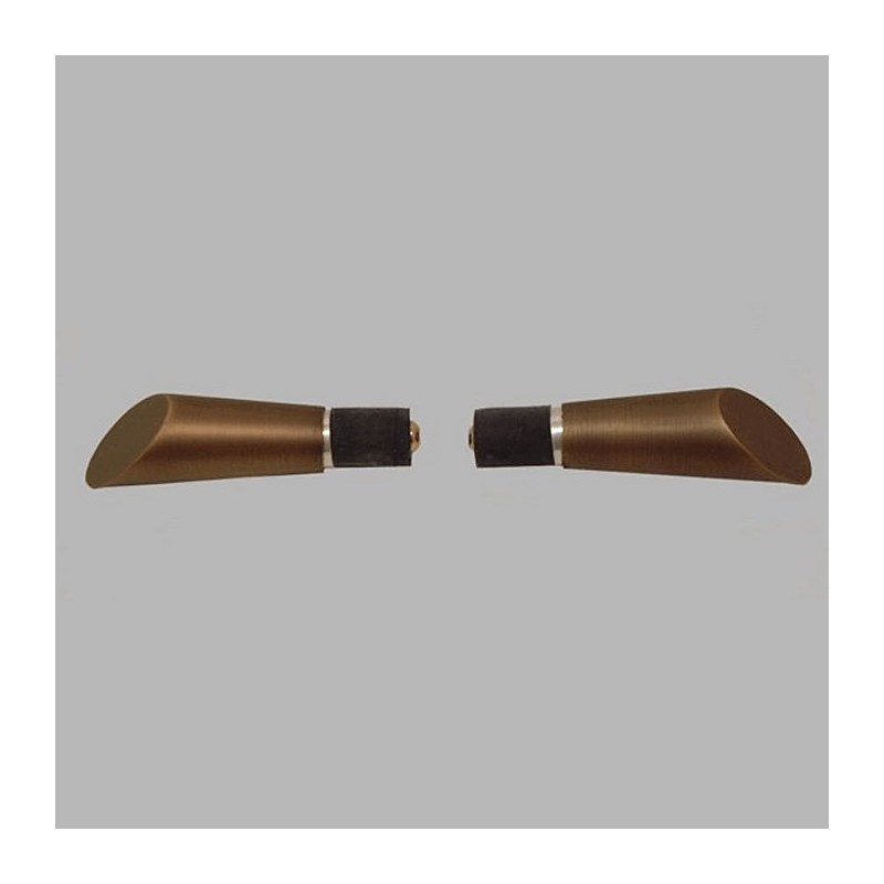 embout feuille antique tringle à rideau 20 mm longueur 8 cm 2 pièces