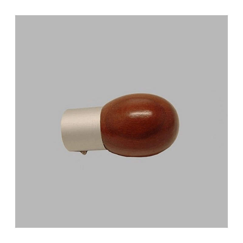 finial bol metal teak wood curtain rods 20 mm length 60 mm