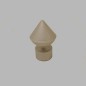finial point silver plastic curtain rods 20 mm 1 pc