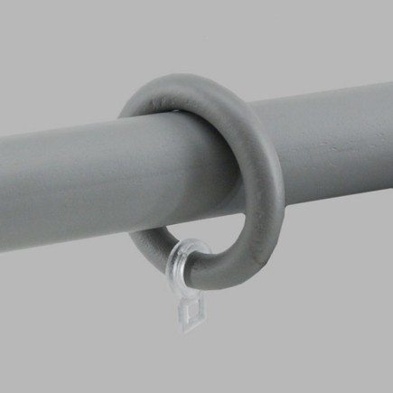 anneaux tringle à rideaux bois gris 55 x 40 mm 6 pcs