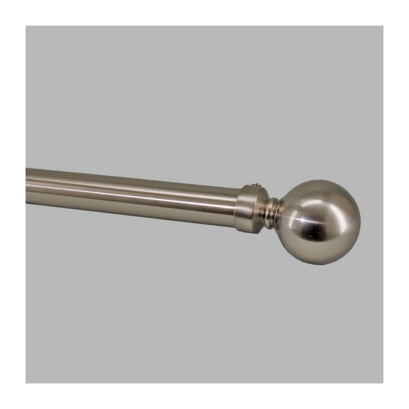 finials mando stainless steel curtain rod 28 mm 2 pieces