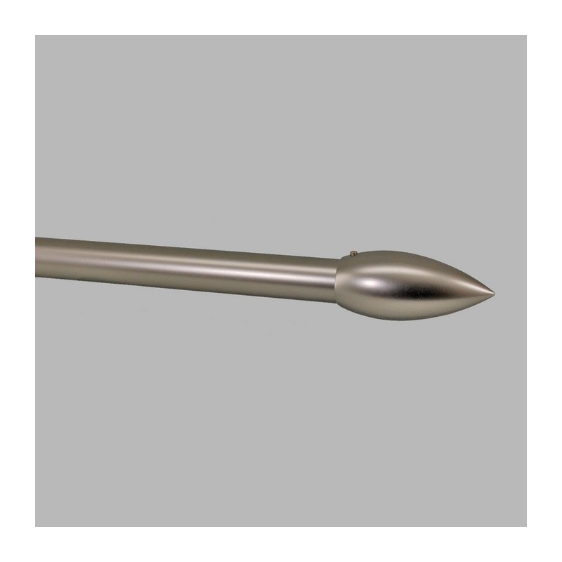 finials obus chrome matt curtain rod 28 mm per piece