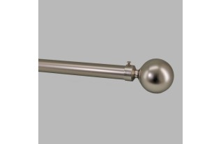finials mando chrome matt curtain rod 28 mm per piece