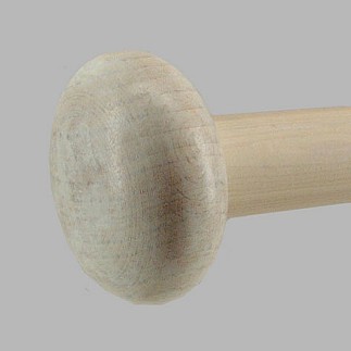 button disk lime white wood curtain rod 28 mm