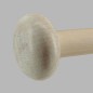 button disk lime white wood curtain rod 28 mm