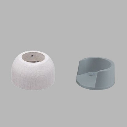 naissance en bois blanc de chaux tringle à rideaux 28 mm 2 pcs