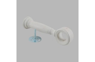 Wall Mount brackets closed lime white curtain rod 28 mm 2 pcs