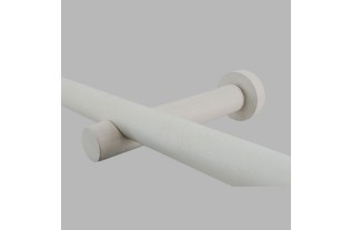 Wall Mount brackets open of wood white curtain rod 28 mm 2 pcs