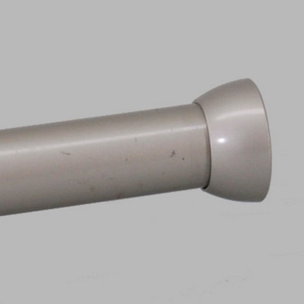 wandrozet gordijnroede 28 mm champagne metaal 2 stuks