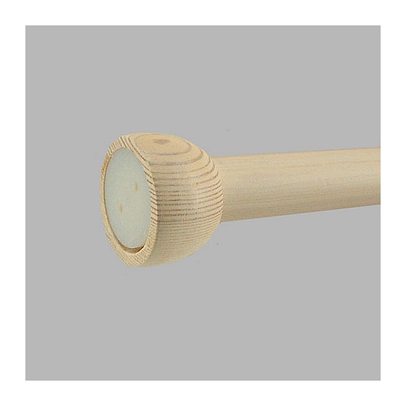 support de rideau l'intérieur bois teinté blanc 28 mm arrondis
