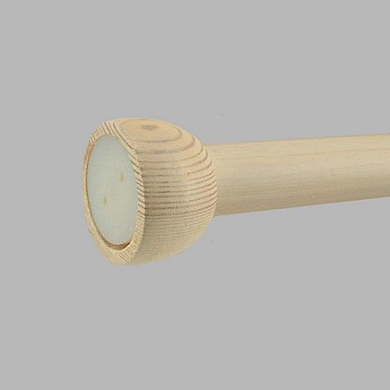 curtain support in the day white stained wood 28 mm rounded