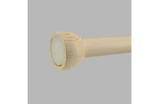 curtain support in the day white stained wood 28 mm rounded