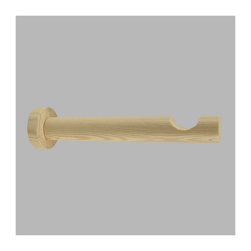 curtain center support white stained wood 18 cm 28 mm