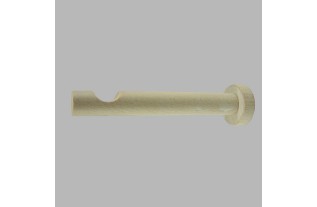 curtain center support chalk white stained wood 18 cm 28 mm