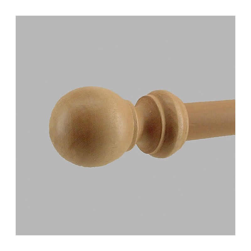 finial disk globus beech wood curtain rod 28 mm finial disk globus beech wood curtain rod 28 mm