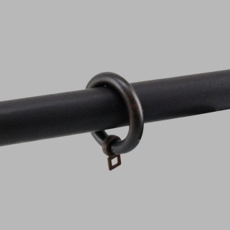 gordijnroede ring van hout Wenge 55 x 40 mm 6 stks